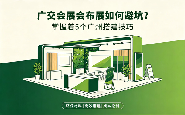 广交会展会布展如何避坑?掌握这5个广州搭建技巧